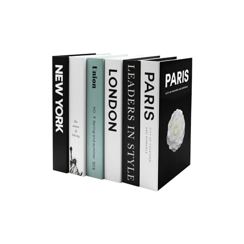 Gwezmxs 6Pcs Libros Decorativos, Libros de Decoración de Interiores,...
