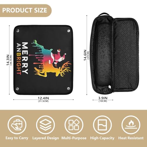 Bolsa de viaje resistente para planchas y herramientas de cabello miniatura 4