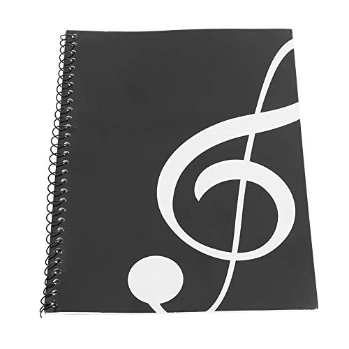 Dilwe Musik Notizbuch, Dauben Heft Manuskriptpapier-Notizbuch 50 Seiten Notenschrift Notizen-Notenblatt Manuskript-Schreibpapier(Schwarze Note)