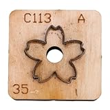 Tyenaza Blumen-Leder-Stanzform, Massivholz-Kohlenstoffstahl, Blumenform, Leder-Schnittform zum Basteln (35mm)