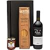 Geschenkset italienische GenÃ¼sse mit Rotwein aus Sizilien, Spaghetti und Sugo all Basilico