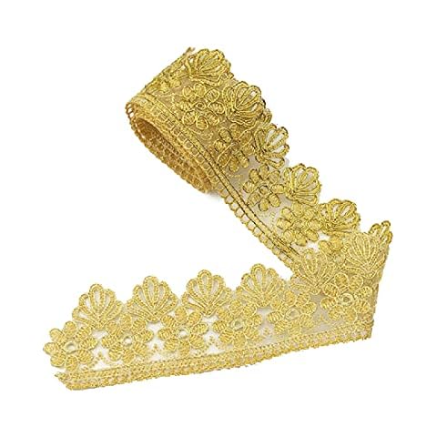 Yalulu Metallic Trim Lace Ribbon for Crafts Cover