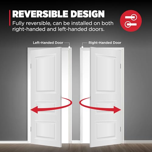 Image of Kwikset Casey Dummy Door Handle, Single Sided Lever for Closets, French Double Doors, and Pantry, Satin Brass Non-Turning Reversible Interior Push /Pull Lever, with Microban Protection