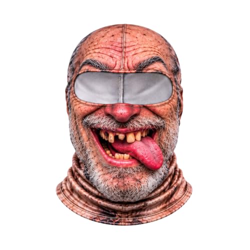 Old Man Funny Halloween Face Mask Full Face Dress-Up Balaclava Ski Mask - image 1