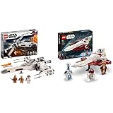 lego star wars prinzessin Produkt 1: Der X-Wing verfügt über ein aufklappbares Cockpit für eine LEGO Minifigur, Platz für R2-D2, Flügel, die auf Knopfdruck in die Angriffsposition schwenken, ein einziehbares Fahrwerk und Shooter mit Federmechanismus