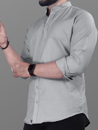 Image of Noble Monk Men's Pure Cotton Regular Fit Formal Shirt |Full Sleeve Men's Shirt