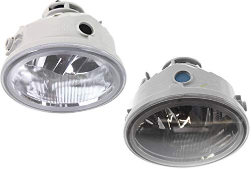 Evan Fischer Front, Driver and Passenger Side Fog Light Compatible with 2006-2010 Ford F-150, Fits 2006-2008 Lincoln Mark LT - FO2593220, FO2592220