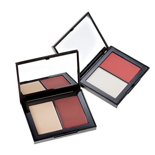 Belle Beauty Blush & Bashful Cream Blush And Highlighter Duo - Flawless Cheek Highlight & Color In A Convenient, Portable Makeup Compact - Natural & Paraben Free (Blossom) #TOP2