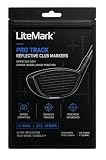 Litemark Pro Golf Club White Reflective Strip Stickers, 3M Weatherproof Decals For Enhanced High Speed Camera Detection And Simulators, 272 Pack - 1/8' X 1'