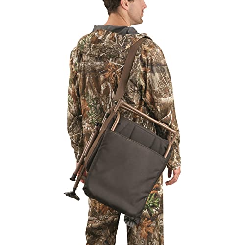 Image of Guide Gear Huntrite 360 Swivel Hunting Blind Chair, 300 Pound Capacity, Folding, Lightweight, Portable, Padded Cushion Hunting Seat, Hunt Gear and Equipment, Black