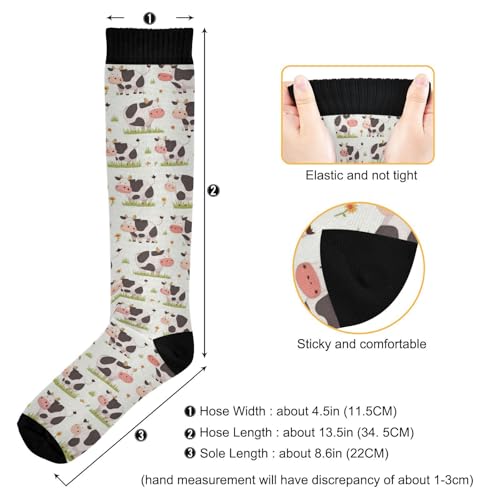 Image of Wusikd Blue Yellow Monster Trucks Compression Socks for Women and Men Circulation Long Socks for Athletic Running 1