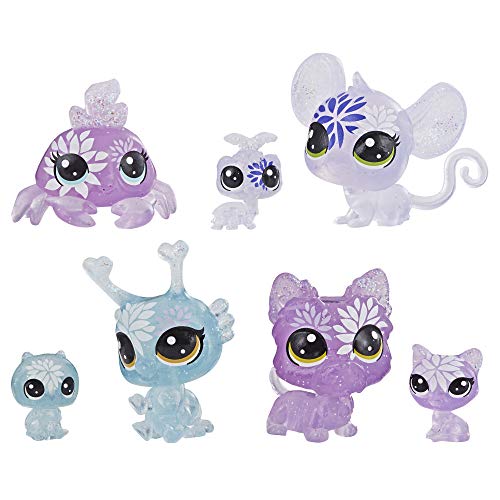 Littlest Pet Shop Collection d'hortensia pour pétales et pétales 7 animaux de compagnie
