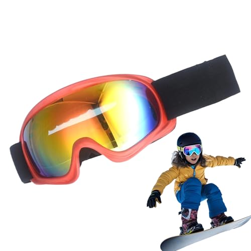 Wuvfojca Masque De Snowboard Mauvais Temps Lunettes De Ski Enfant Lunettes De Snowboard PC Protection Lunette Ski UV Protection Anti-Buée Coupe-Vent Pour Hommes Femmes Jeunes Enfant De 3 À 10 Ans