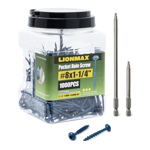1-1/4 Inch Pocket Hole Screws