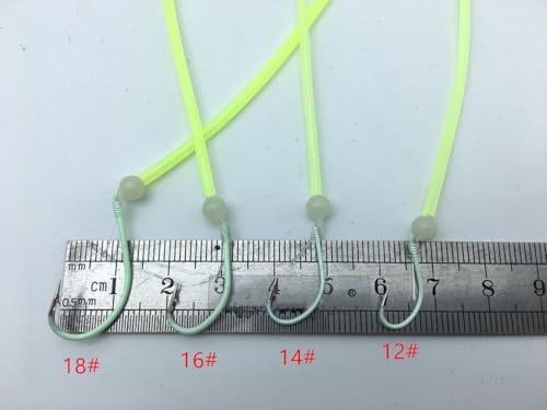 Set de 30 aparejos luminosos de pesca con tubos fluorescentes miniatura 4