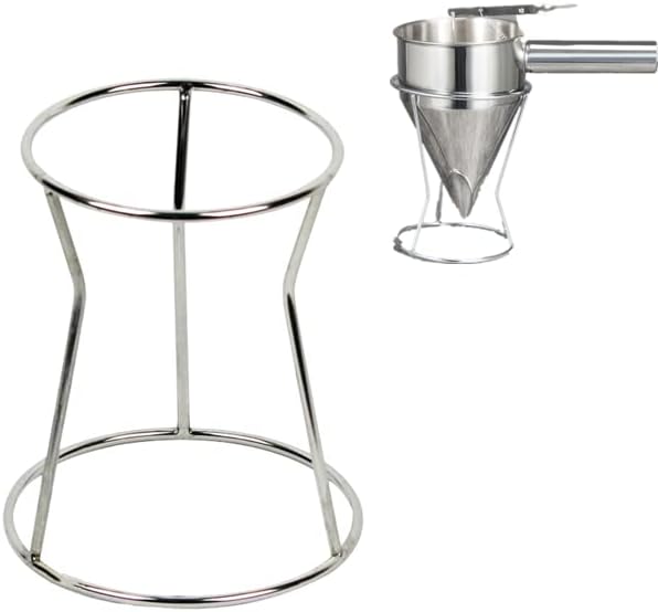 Tomaibaby Stainless Steel Holder Pancake Dispenser Stand Funnel Holder Stand Cake Funnel Stand Octopus Balls Tools Kitchen Baking Tools