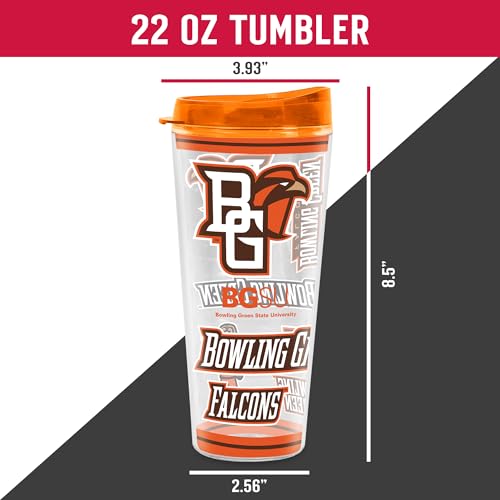 Image of Rico Industries NCAA College Double Wall Mayhem 16oz Or 20oz Tritan Tumbler W Lid
