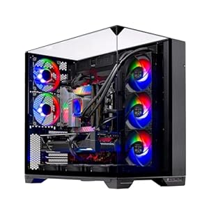 Skytech Gaming O11 Vision Gaming PC, AMD Ryzen 7 7800X3D 4.2GHz, NVIDIA RTX 5060 Ti 16GB, 1TB Gen4 NVMe SSD, 32GB DDR5 RAM 5600, 650W Gold PSU, 360 ARGB AIO, Wi-Fi, Win 11, escritorio