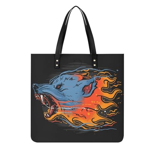 Feu Loup tote bag pour voyage spacieux résolvant le manque de place