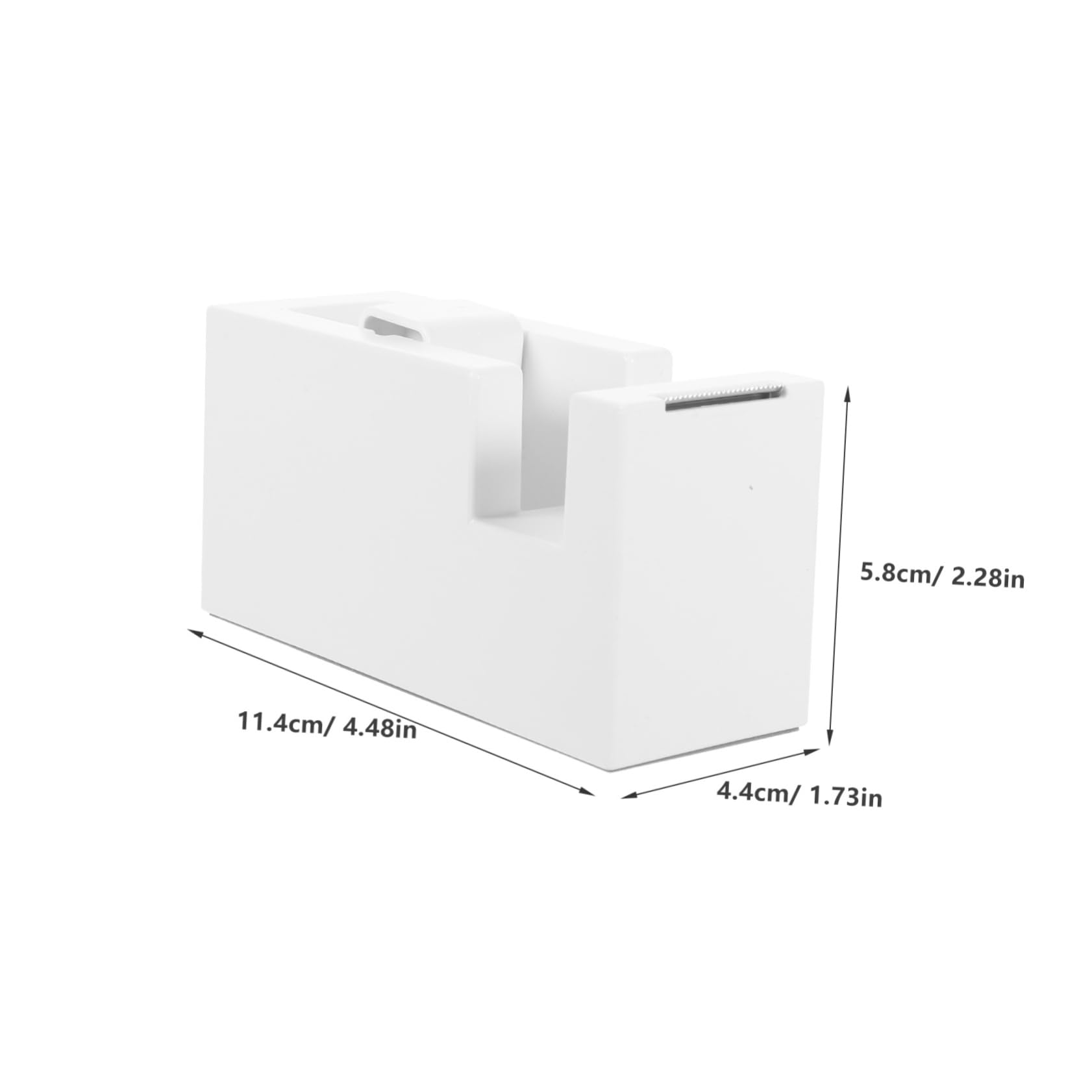 Gadpiparty 4 Pezzi distributore di nastro scrivania porta nastro Titolare cucina Cutter distributori di nastro distributore di nastri da scrivania AbS bianca