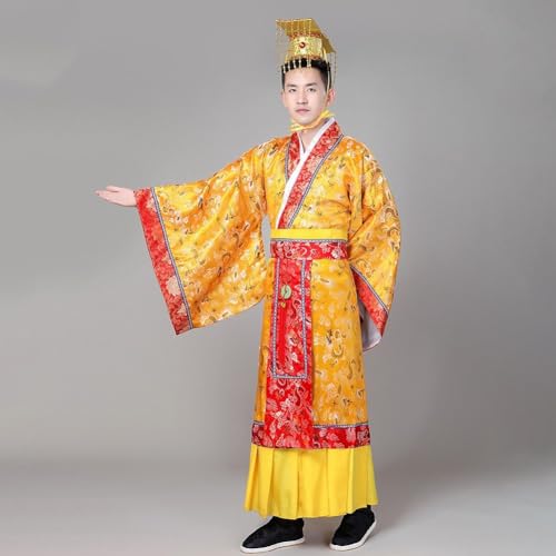 Costume traditionnel chinois hanfu pour homme tenue empereur ancien de qualité - 8