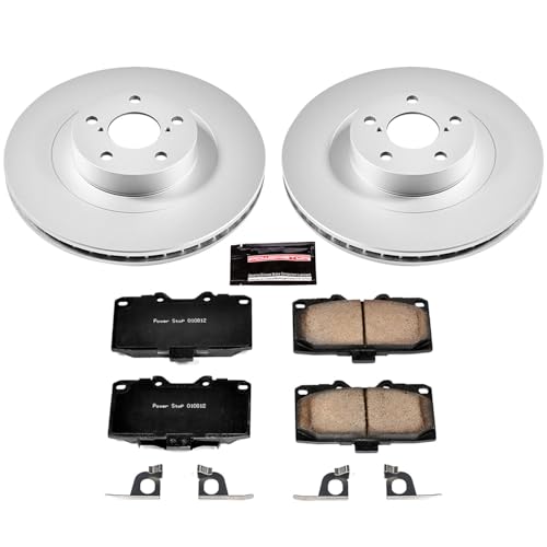 Image of PowerStop Front Brake Kit for Subaru Impreza 2006-07 - Fully-Coated Disc Rotors with Z17 Ceramic Brake Pads Replacement, CRK2367