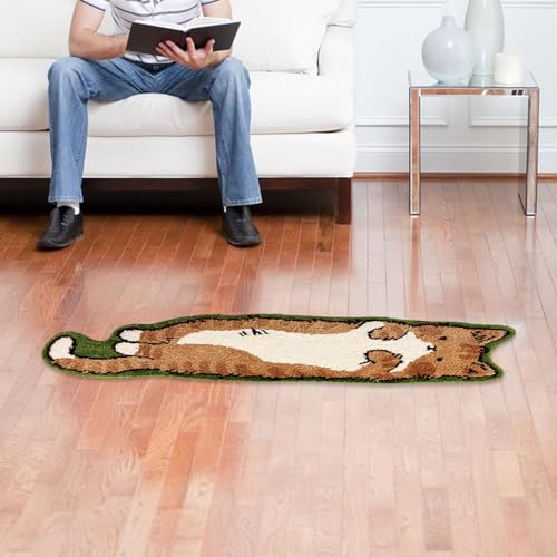 Tapis de sol de salon et paillasson chat imprimé pour intérieur moderne