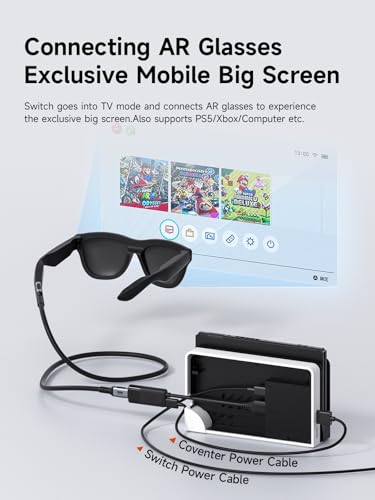 Image of Hagibis HDMI to USB C Adapter, 4K@60Hz HDMI Male to USB-C Female Cable, Portable Monitor, AR Glasses XREAL, VITURE, RayNeo,to Type C Laptop, Switch, ROG Ally, Steam Deck, PS4 /5