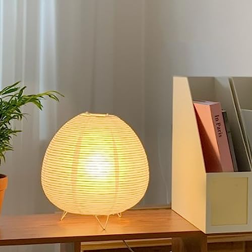 LIZEALUCKY Small Paper Lamps,Rice Paper Lantern Lamp,Soft Warm Rice Lamp Light,Table Lamp for Bedroom,Living Room,Home Decoration - Image 4