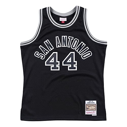 San Antonio Spurs George Gervin Men's 1977 Swingman Jersey (Large) Black