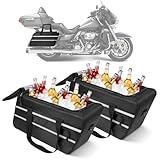 GAWAF Motorcycle Saddlebag Cooler Liner Bag, Insulated Saddle Bag Compatible with 1993-2024 Harley Touring Electra Glide Road Glide Street Glide Road King with Detachable Shoulder Strap, 1 Pair