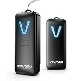NEWDRU Wearable Air Purifier, Portable Mini Rechargeable Personal Purifier with 15-Hour Battery | Negative Ion Technology for Clean Air | Lightweight, Stylish & Travel-Friendly - PureVibe Pro (Black)