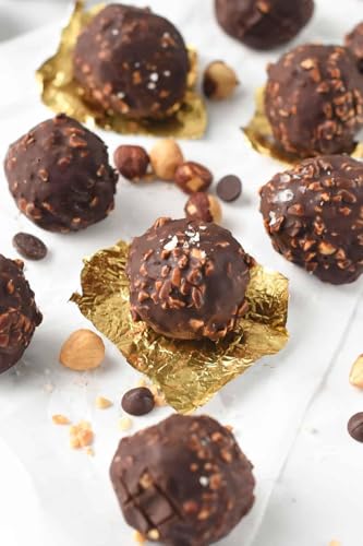 Image of WINNI - Premium 24 Pcs Hazelnut Chocolates + Rakhi Pack | Belgian Dark Chocolates Gift | Handmade Celebration Chocolate Gift Box For Birthday, Anniversary, Valentine's Day, Partner, Couple, Husband, Wife, Girls, Boys, Girlfriend, Boyfriend | Imported Chocolates | Chocolate Bouquet Hamper | Return Gift Box