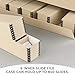 Golden State Art, Archival Slide Storage Box, Acid-Free Metal Edge Organizer With 6 Inner File Cases, Holds Up to 840 Films, For Storing Photos and Negatives, 15.5