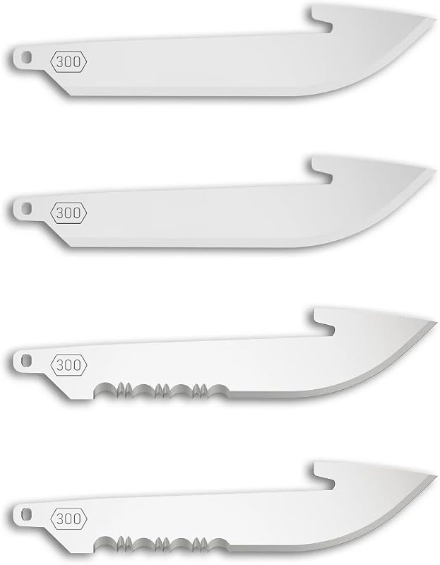 OUTDOOR EDGE RazorSafe Series Kit com 4 Lâminas de Reposição de 7,62 cm
