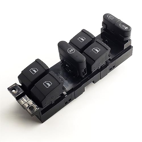 Interrupteur de commande de vitre robuste pour Seat Leon et VW Passat, finition OEM