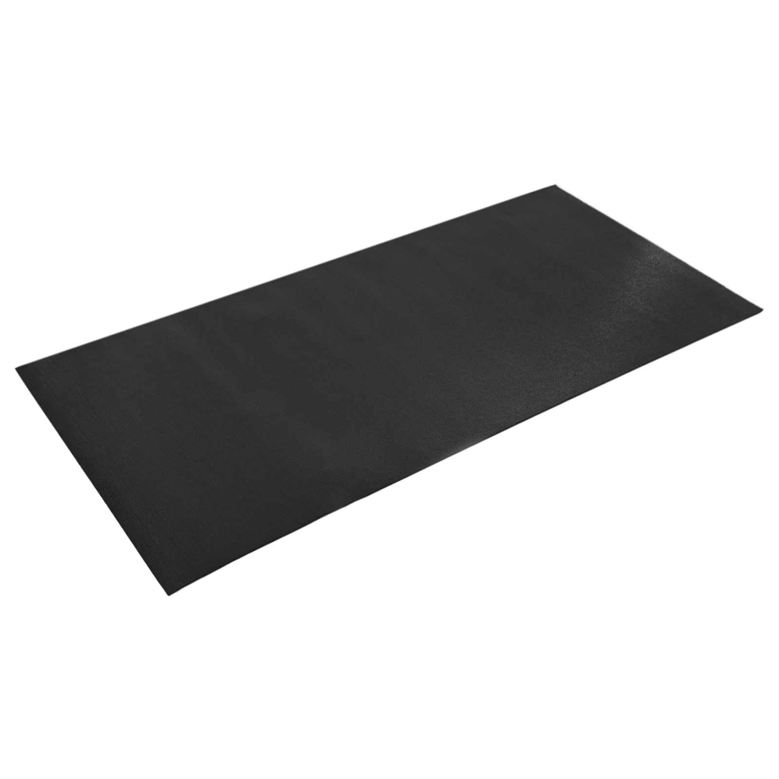 Sport-Schutzmatte aus hochdichtem PVC Schwarz x x 0, Fitnessmatte als Bodenschutzmatte und Gerätematte für Heimtrainer, Laufband, Crosstrainer, Ergometer, rutschhemmend