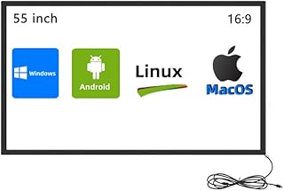 55 Inch 20 Points Multi-Touch IR Touch Frame 55 Inches Infrared Touch Screen Overlay Kit USB Driver Free HID Compatible Without Glass