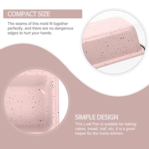 Upkoch Toast Baking Nonstick Loaf Pan Bread Pan Bread Baking Non-Stick Toast Pans For Oven Baking (Pink) #TOP3