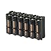 Storacell by Powerpax AA Battery Caddy, Black, Holds 12 Batteries