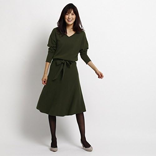 Amazon Co Jp インディヴィ Indivi ワンピース コーラル モスグリーン 024 36 S 服 ファッション小物