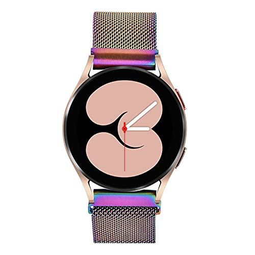 Koreda Compatible with Samsung Galaxy Watch 46mm(2019)/Galaxy Watch 3 45mm/Gear S3 Frontier/Classic Band, 22mm Stainless Steel Mesh Loop Bracelet Strap Replacement for Ticwatch Pro Smartwatch