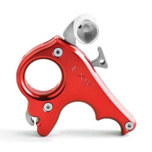 ZSHJG Tiro con L'Arco Aiuti di Rilascio 3 Dita Composto Arco Aiuti di Rilascio Gear Tiro con L'Arco Accessorio (Rosso)