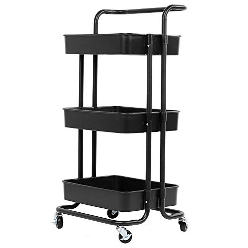 Carrinho organizador de carrinho, carrinho de cozinha carrinho de artesanato, para banheiro de cozin