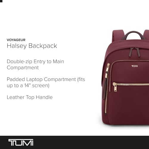 Image of Tumi Womens Halsey Backpack Wine One Size