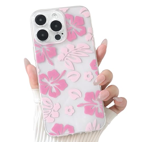 Coque iPhone 15 Pro Max antichoc en TPU souple floral