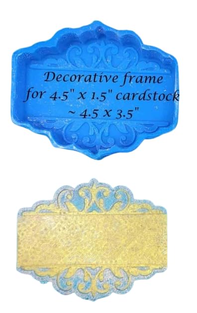 Frame for Rectangle Cardstock - Silicone Freshie Mold -