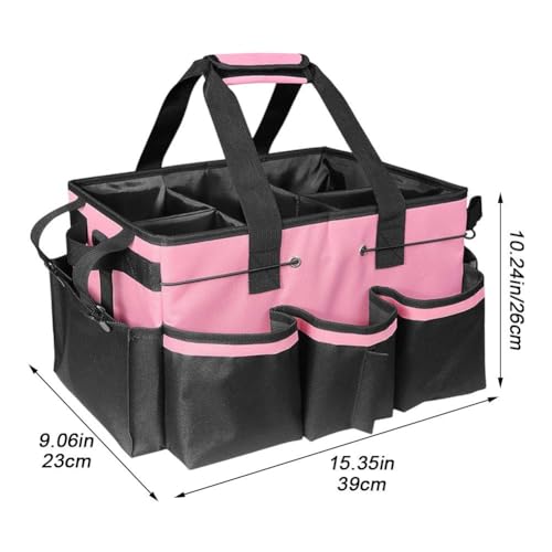 Fourre-tout à large ouverture rigide avec compartiments pour rangement robuste et stable