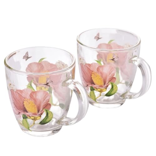 Eeeza KXJbv }OJbv KX̓ ϔMKX Ԃ̒͗l 360ml t ϔMR[q[Jbv ϗ  W[X ~N Rbv g }OJbv Ǝ 蕨 dqWΉ 2Zbg (2,360ml) [sAi]