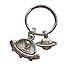 1Pc UFO Keyring, Planet Keychain, Science Lover Gift, Space Keyring, Alien Keychain, Men Gift